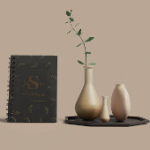 Modern Monogram Business Black - Gold プランナー手帳