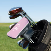 Modern Monogram Feminine Pink Putter ゴルフヘッドカバー (インサイチュ)