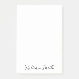 Modern Monogram Handwritten Script Design ポストイット