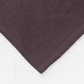 Modern Monogram Initial Letter Dark Purple Plum  フリースブランケット (角)