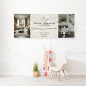 Modern Monogram Logo Photo Professional Business 横断幕 (インサイチュ)
