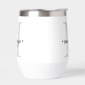 Modern Monogram Minimal Black White (左面)