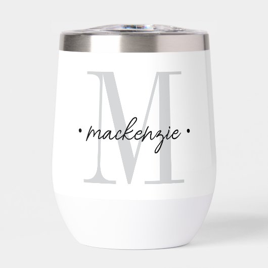 Modern Monogram Minimal Black White (正面)