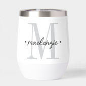 Modern Monogram Minimal Black White (背面)