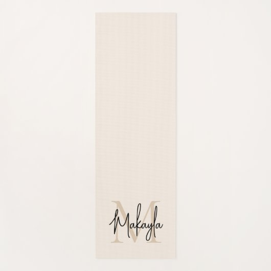 Modern Monogram Name ヨガマット (正面)