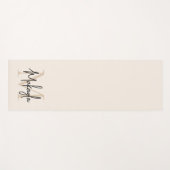 Modern Monogram Name  ヨガマット (正面(横))