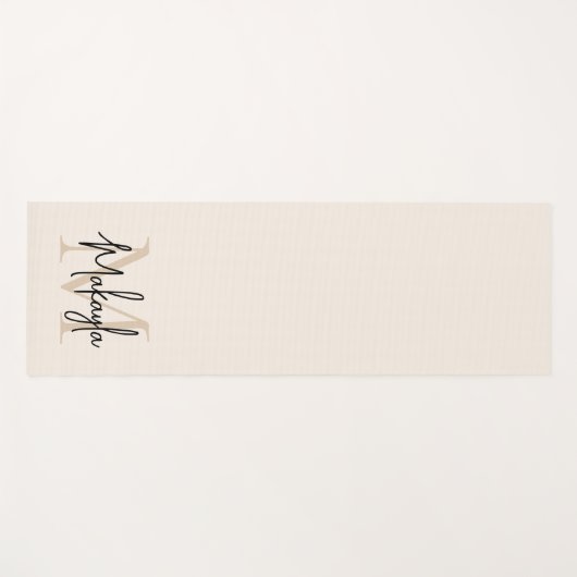 Modern Monogram Name  ヨガマット (正面(横))