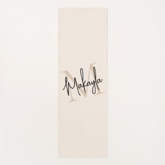 Modern Monogram Name  ヨガマット (正面)