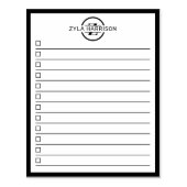 Modern Monogram Name To Do List ラバースタンプ (インプリント)