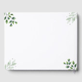 Modern Monogram Photo Guest Book ゲストブック (裏面)