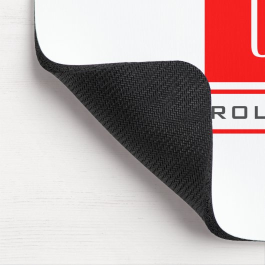 Modern Monogram Professional Plain Simple Name マウスパッド (コーナー)