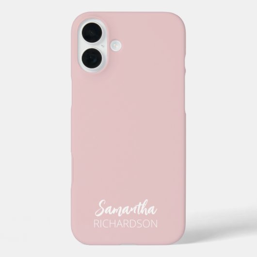 Modern Monogram Script Name iPhone 16 Plus Case Case-Mate iPhoneケース (裏面)