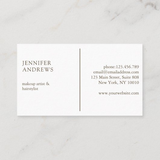 Modern Monogramm 名刺 (裏面)