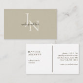 Modern Monogramm 名刺 (正面/裏面)