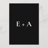 Modern Moody Wedding Enclosure Card エンクロージャーカード (裏面)