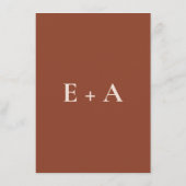 Modern Moody Wedding Enclosure Card エンクロージャーカード (裏面)