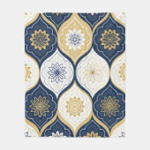 Modern Moroccan Geometric Seamless Pattern フリースブランケット (正面)