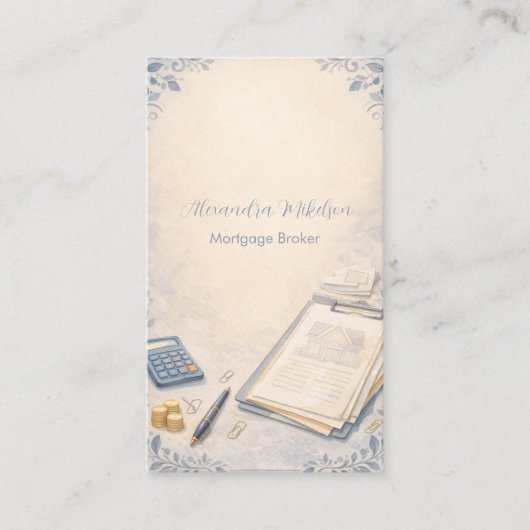 Modern Mortgage Broker Business 名刺 (正面)