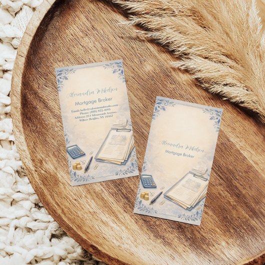 Modern Mortgage Broker Business 名刺