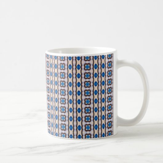 Modern mosaic geometric abstract pattern 1298 コーヒーマグカップ (右)