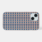 Modern mosaic geometric abstract pattern 1298 iPhone 15ケース (裏面横)