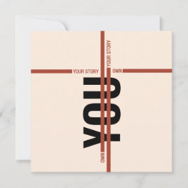Modern Motivational Event Invitation Card | セミナー 招待状