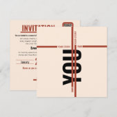 Modern Motivational Event Invitation Card | Semina 招待状 (正面/裏面)