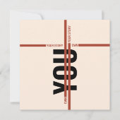 Modern Motivational Event Invitation Card | Semina 招待状 (正面)