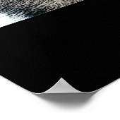 Modern Motivational Freedom Wolf Poster Print ポスター (角)