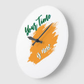 Modern Motivational Wall Clock ラージ壁時計 (傾斜)