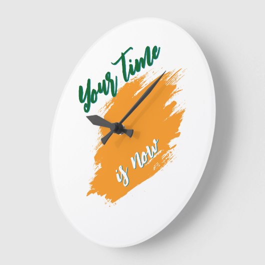 Modern Motivational Wall Clock ラージ壁時計 (傾斜)