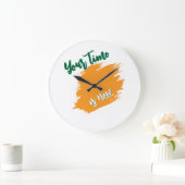 Modern Motivational Wall Clock ラージ壁時計 (ホーム)