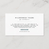 Modern Mountain Adventure | Signature 名刺 (裏面)