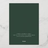 Modern Mountain Outdoors Wedding Save The Date 箔招待状 (裏面)