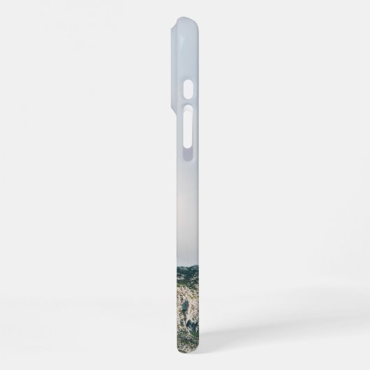 Modern Mountain Peak Monogram iPhoneケース (左側面)