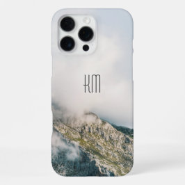 Modern Mountain Peak Monogram iPhone 16 Pro Maxケース