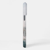 Modern Mountain Peak Monogram iPhoneケース (右側面)