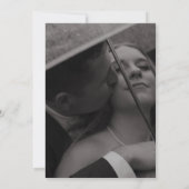  Modern Mousse Brown Vertical Photo Save the Date セーブザデート (裏面)