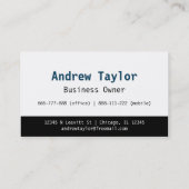 Modern Mover Transport Services Logistics Company 名刺 (裏面)