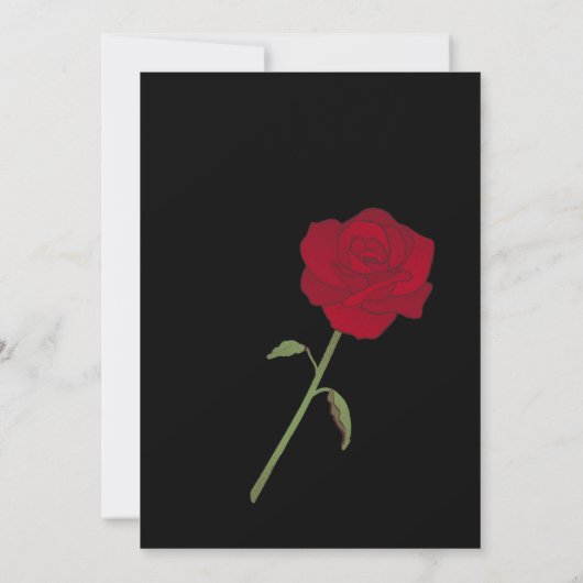 Modern Mr and Mrs wedding gold 招待状 (裏面)