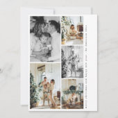 Modern Multi Photo Christmas Card | Minimalist シーズンカード (正面)