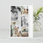 Modern Multi Photo Christmas Card | Minimalist シーズンカード (スタンド正面)