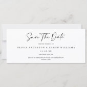 Modern Multi-Photo Filmstrip Wedding Save The Date セーブザデート (裏面)