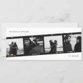 Modern Multi-Photo Filmstrip Wedding Save The Date セーブザデート (正面)