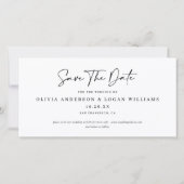 Modern Multi-Photo Filmstrip Wedding Save The Date セーブザデート (裏面)