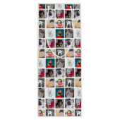 Modern Multi Photo Square Insta Pattern ワインギフトバッグ (裏面)