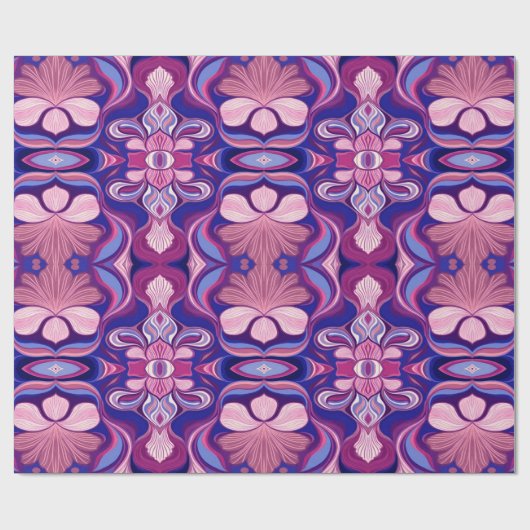 Modern multicolor classic floral pattern design   ラッピングペーパー (フラット)