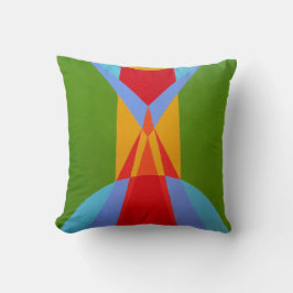 Modern Multicolor Expressions Throw Pillow クッション