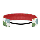 Modern multicolor floral pattern blue green pink アスレチックヘッドバンド (裏面)