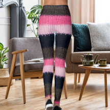 Modern Multicolor Striped Knitted Woolen Texture